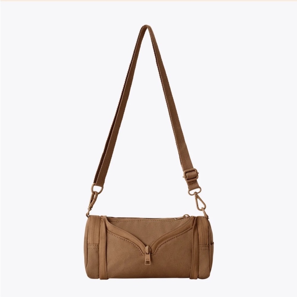 BEIS Camel Tan Expandable Crossbody Charm Bag with Shoulder Strap nwt LAST ONE - Picture 8 of 10
